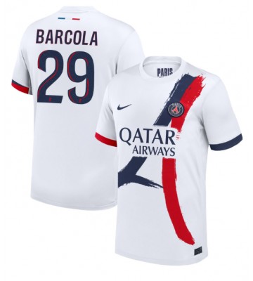 Paris Saint-Germain Bradley Barcola #29 Udebanetrøje 2024-25 Kort ærmer